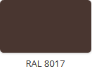 8017 čokoládově hnědá